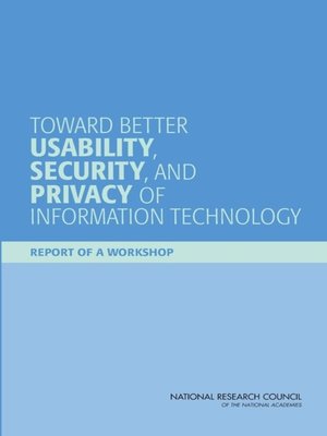 cover image of Toward Better Usability, Security, and Privacy of Information Technology